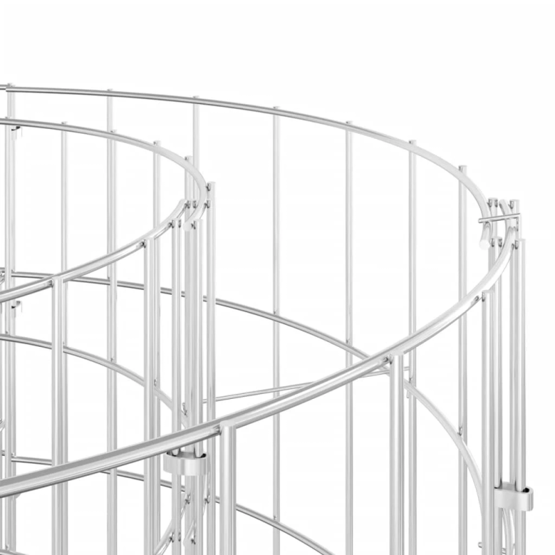 vidaXL gabions, augstā puķu kaste, cinkota dzelzs, 400x100x50 cm