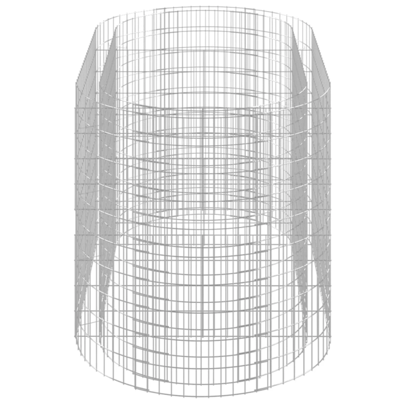 vidaXL gabions, augstā puķu kaste, cinkota dzelzs, 200x100x100 cm
