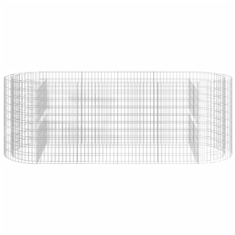vidaXL gabions, augstā puķu kaste, cinkota dzelzs, 300x100x100 cm