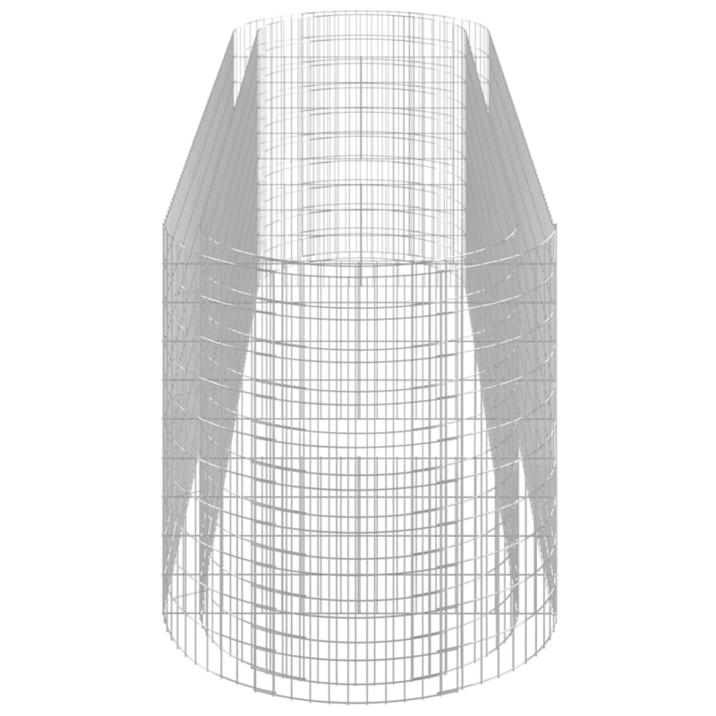 vidaXL gabions, augstā puķu kaste, cinkota dzelzs, 400x100x100 cm