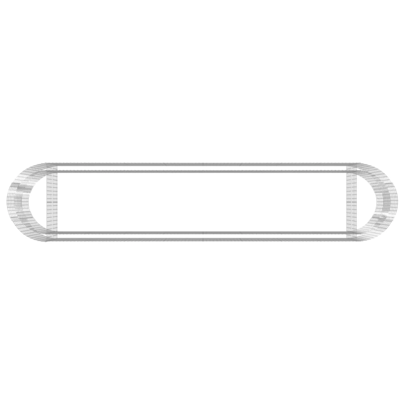 vidaXL gabions, augstā puķu kaste, cinkota dzelzs, 500x100x100 cm