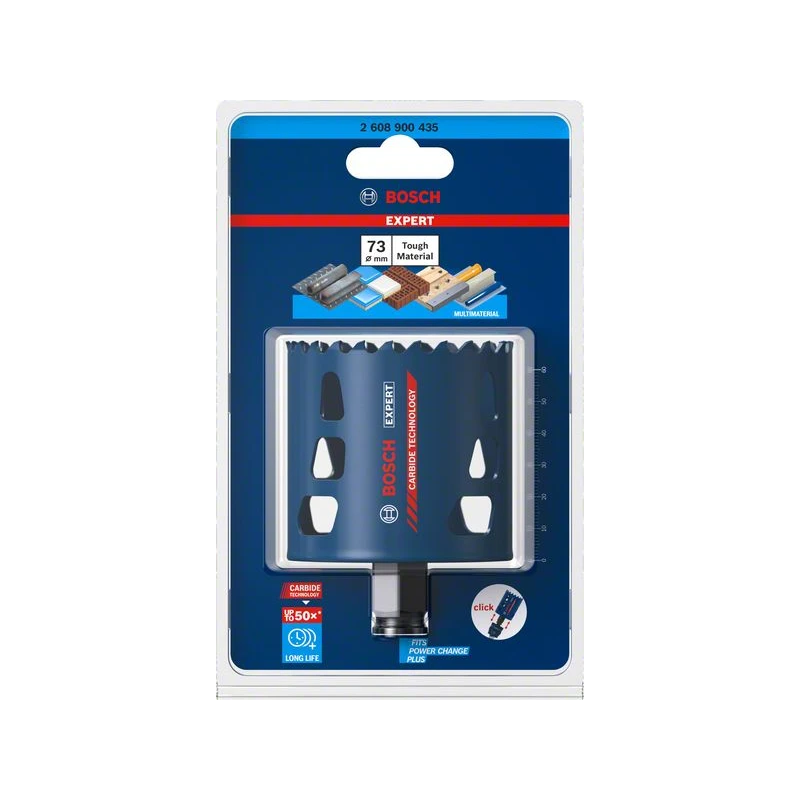 Karbīda caurumzāģis Tough Material 73mm