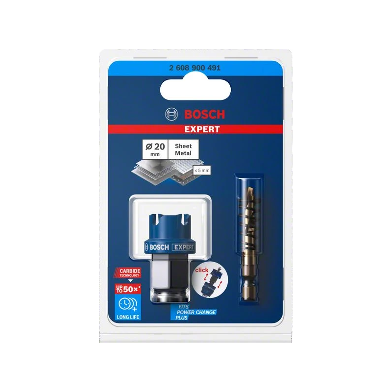 Karbīda caurumzāģis Carbide Sheet Metal 20mm