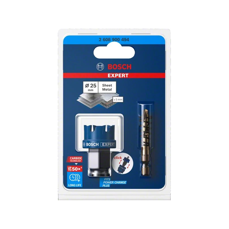 Karbīda caurumzāģis Carbide Sheet Metal 25mm