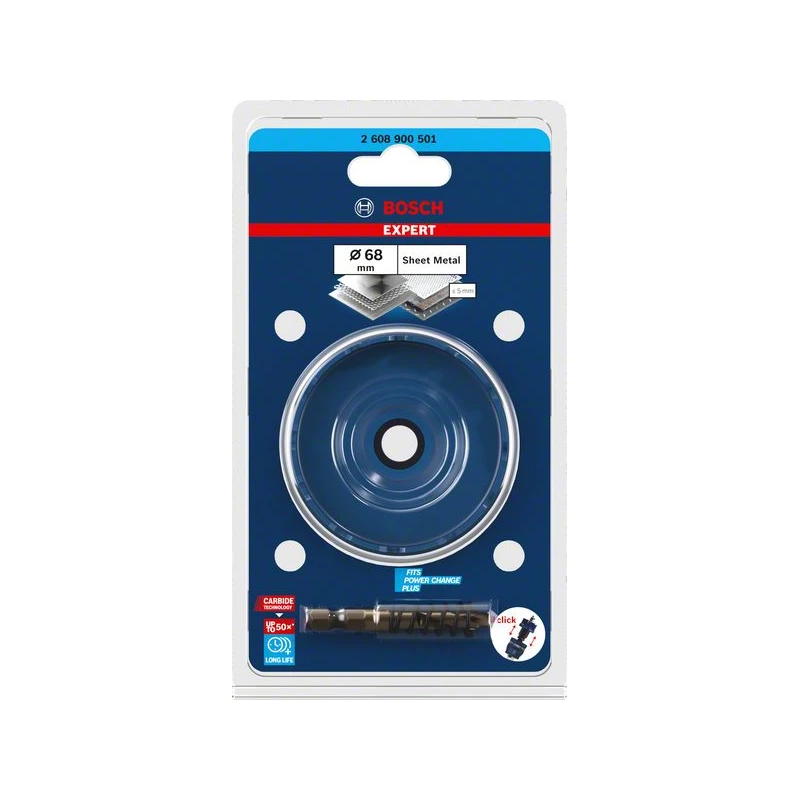 Karbīda caurumzāģis Carbide Sheet Metal 68mm