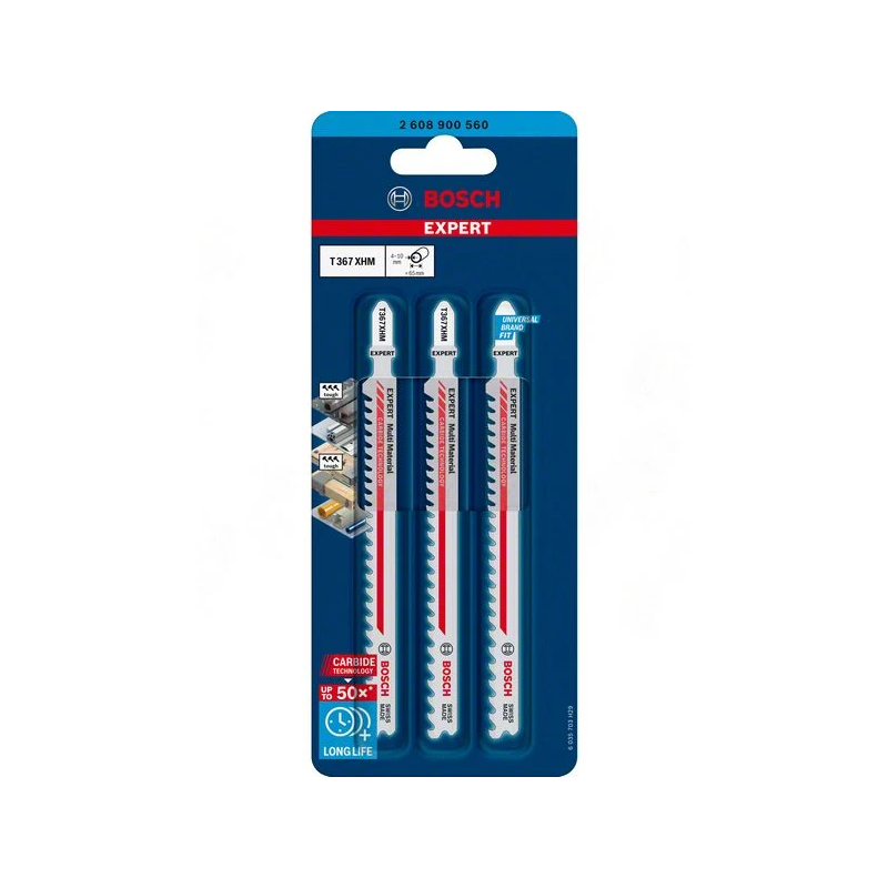 3 figūrzāģa asmeņi T367XHM Multimaterial