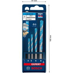 4 universālo urbju kompl. 4-5-6-8 mm