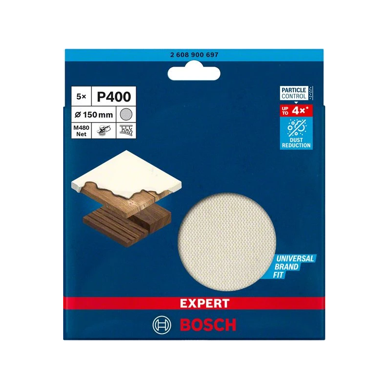 Abrazīvais siets M 480 150mm, G400, 5 gab.