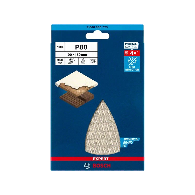 Abrazīvais siets M 480 100X150mm, G80, 10 gab.