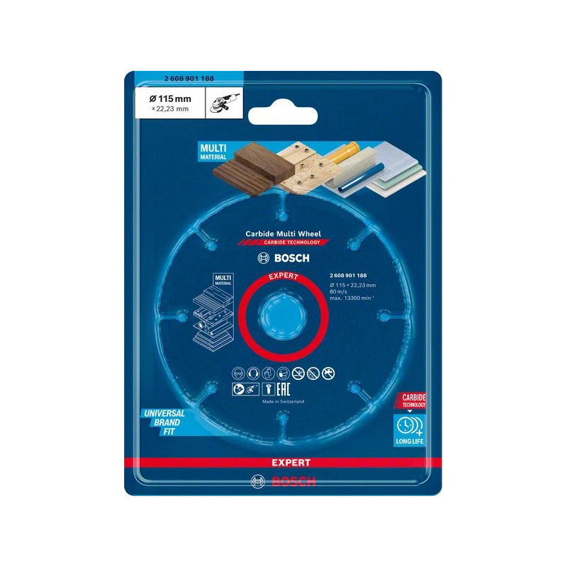 Cietmetāla disks 115 x 1 x 22,23 mm