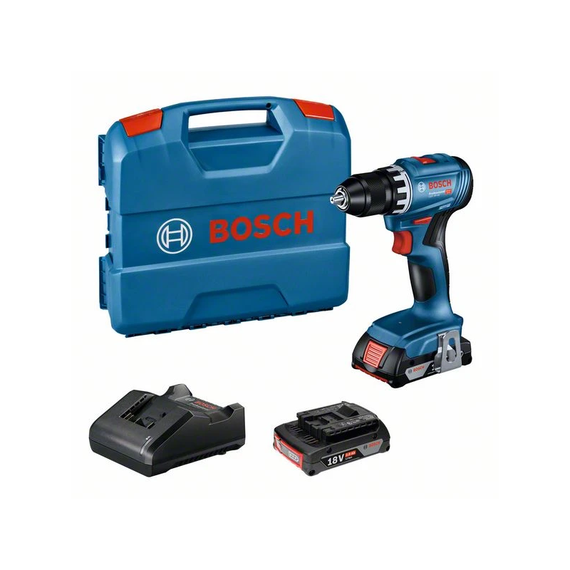 GSR 18V-45 2x 2.0Ah, GAL 18V-20, L-Case