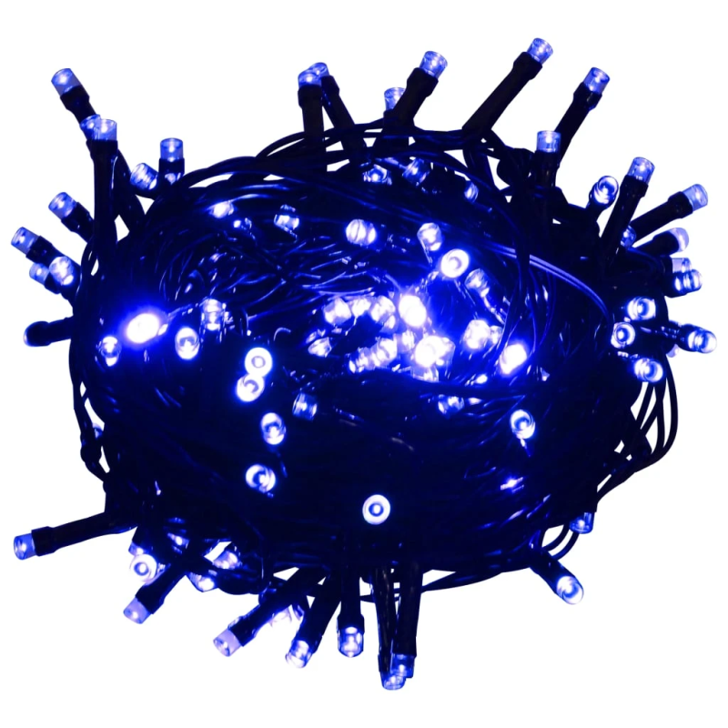 vidaXL LED lampiņu virtene ar 2000 LED, zila, 200 m, PVC