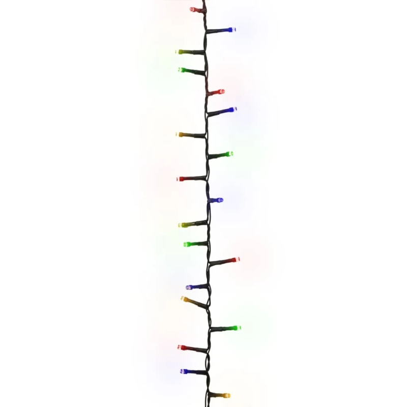 vidaXL LED lampiņu virtene ar 400 LED, daudzkrāsaina, 13 m, PVC