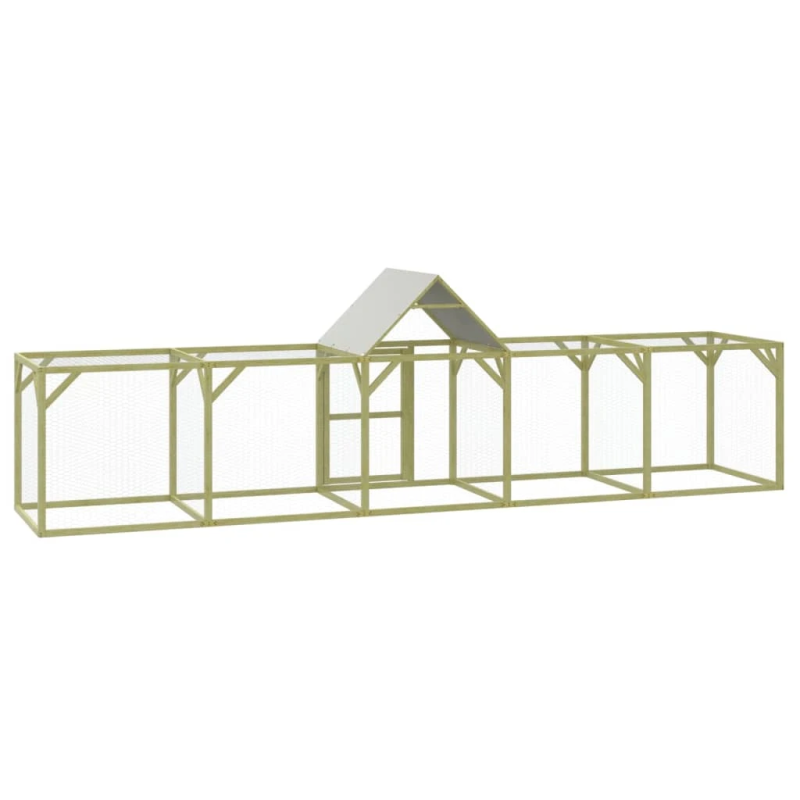 vidaXL vistu būris, 500x100x150 cm, impregnēts priedes masīvkoks