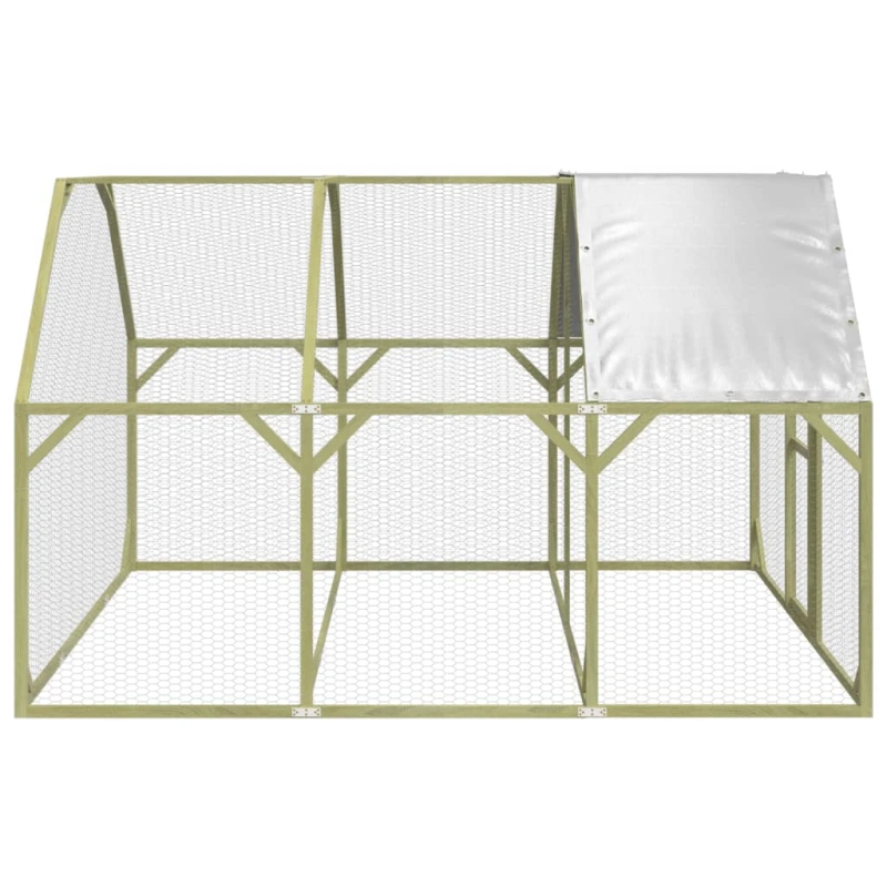 vidaXL vistu būris, 268x300x190 cm, impregnēts priedes masīvkoks