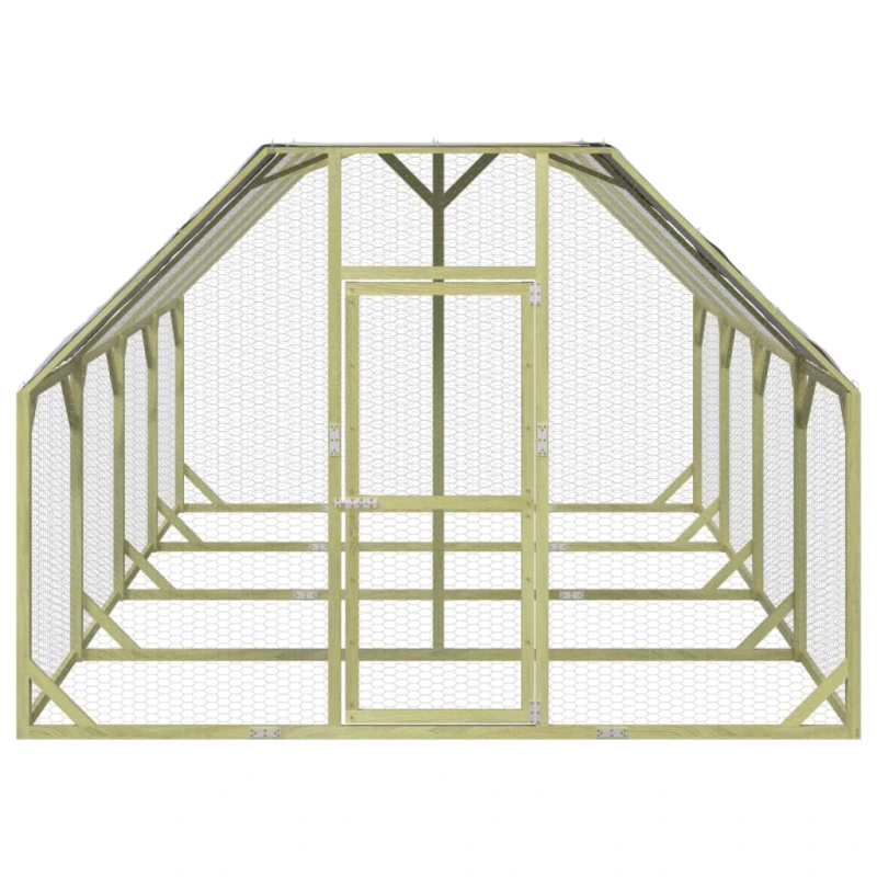 vidaXL vistu būris, 268x400x190 cm, impregnēts priedes masīvkoks