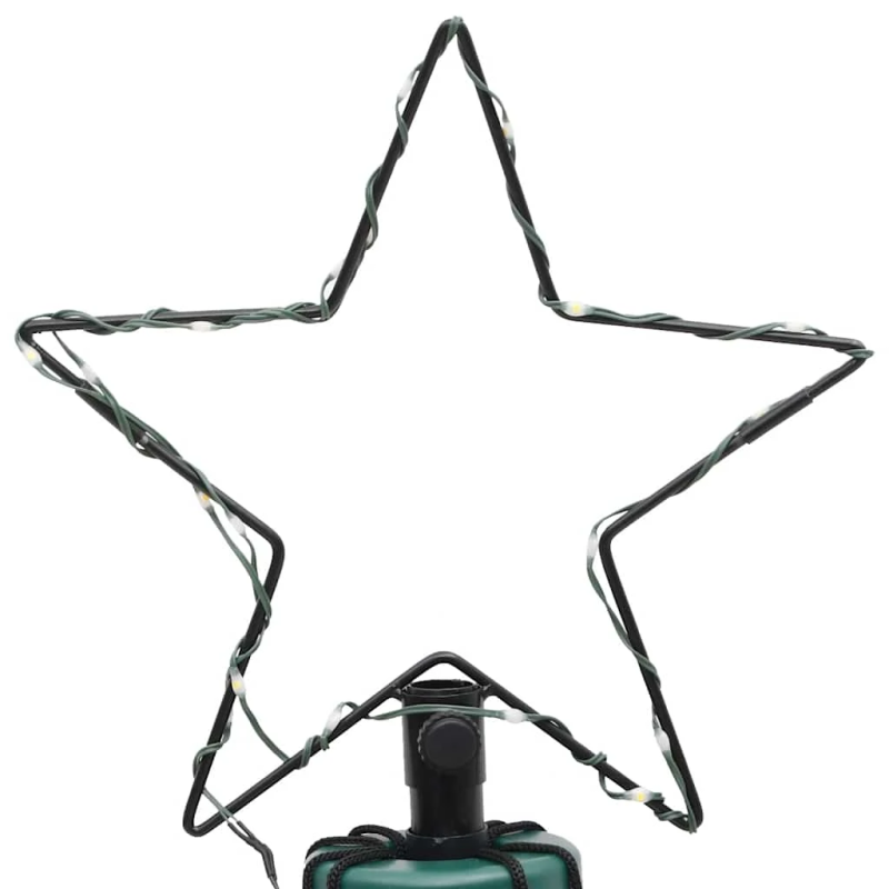 vidaXL Ziemassvētku egle, 310 silti baltas LED lampiņas, 100x300 cm