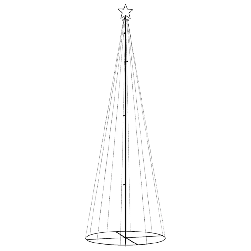 vidaXL Ziemassvētku egle, 310 zilas LED lampiņas, 100x300 cm