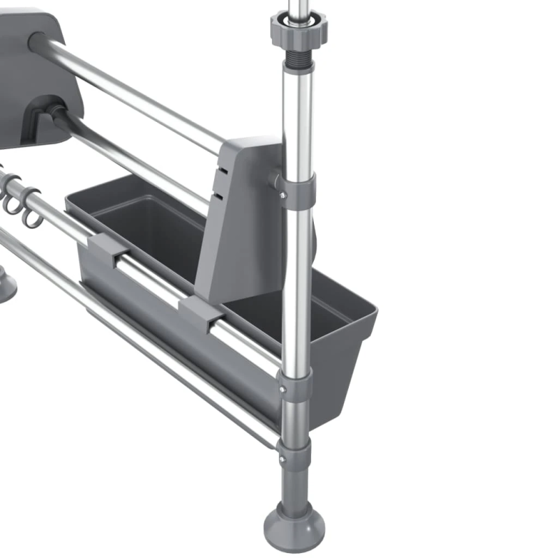 vidaXL regulējams virtuves organizators, alumīnijs