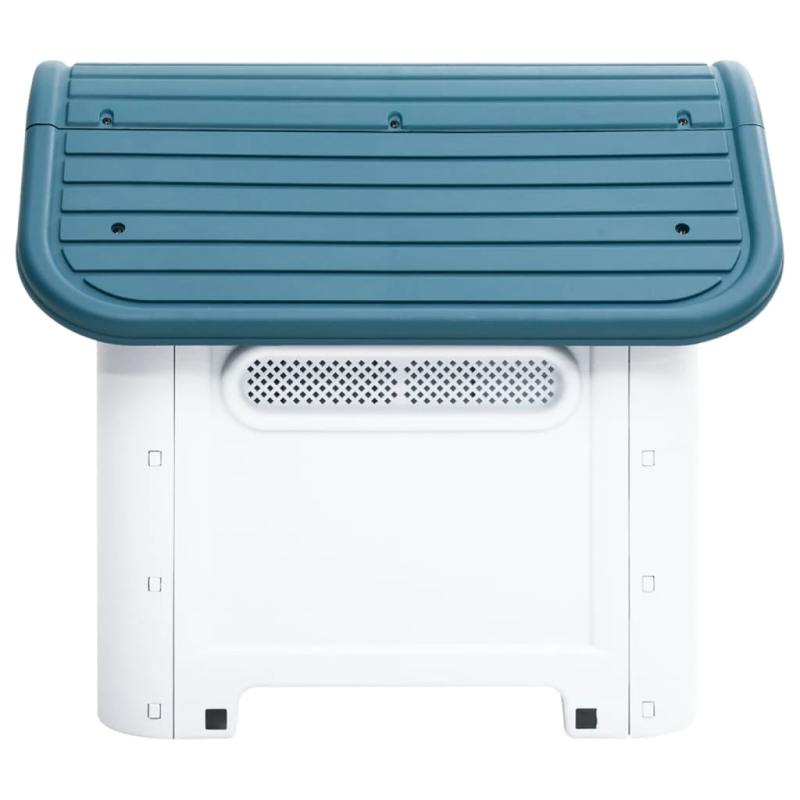 vidaXL suņu būda, zila, 59x75x66 cm, polipropilēns