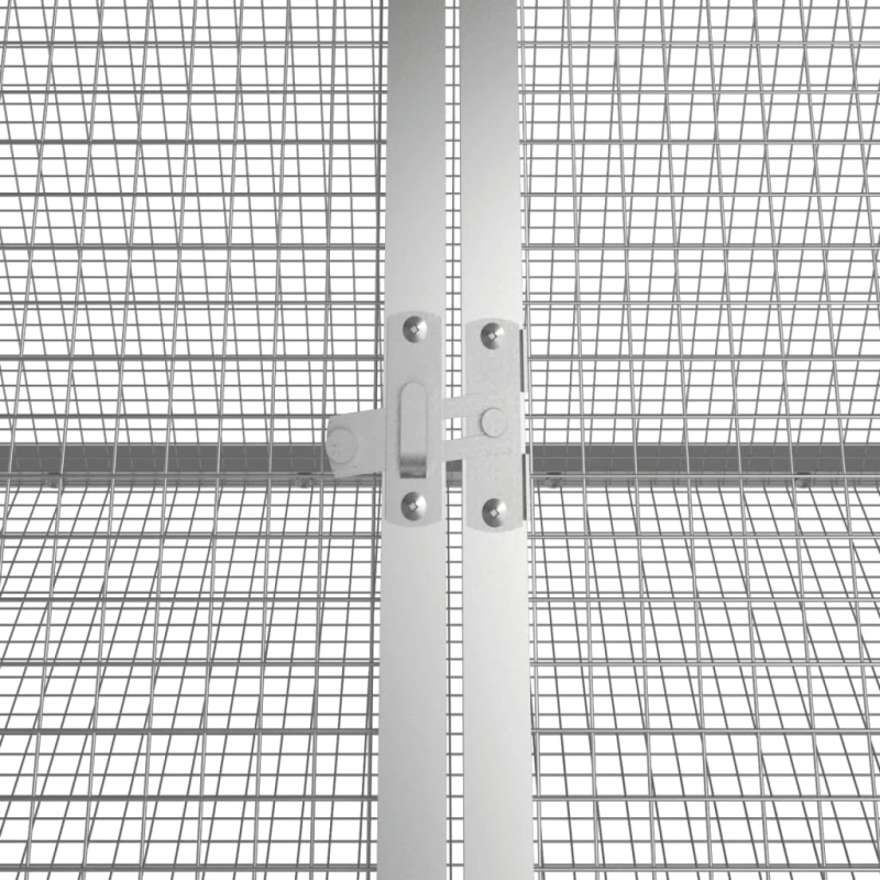 vidaXL trušu būris, antracītpelēks, 504,5x80,5x71 cm, cinkots tērauds
