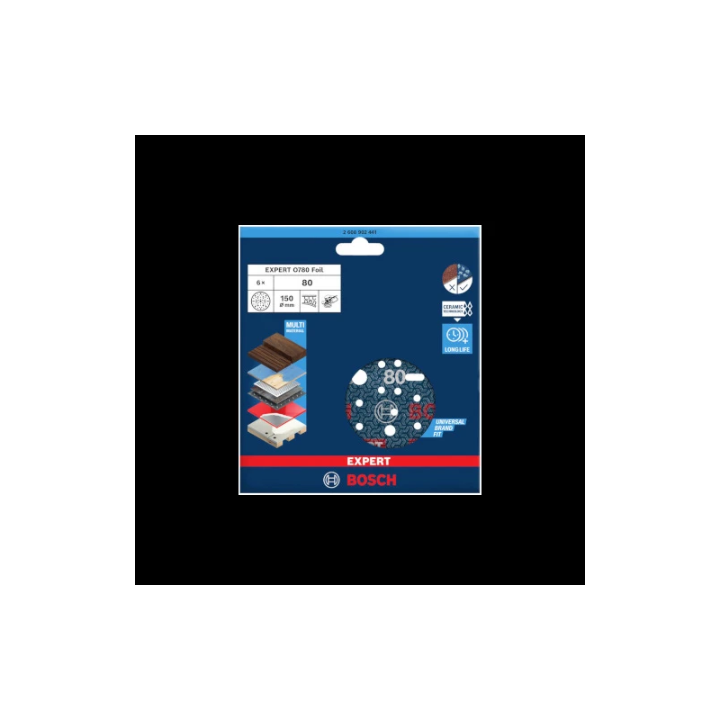 Folijas slīpdisks O780, 6 EXPERT, 150 mm, G80