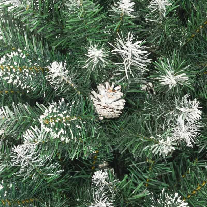 vidaXL mākslīgā Ziemassvētku egle ar statīvu, 120 cm, PVC