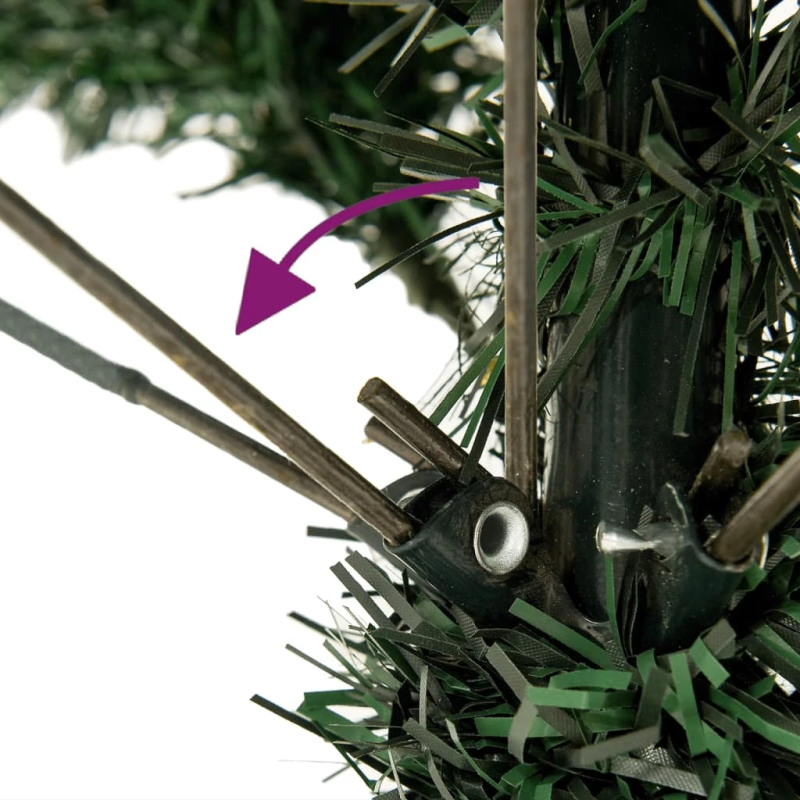 vidaXL mākslīgā Ziemassvētku egle ar statīvu, 150 cm, PVC