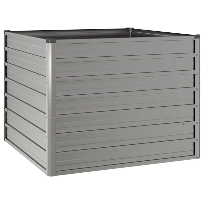 vidaXL augstā dārza puķu kaste, rūsas, 100x100x77 cm, kortena tērauds