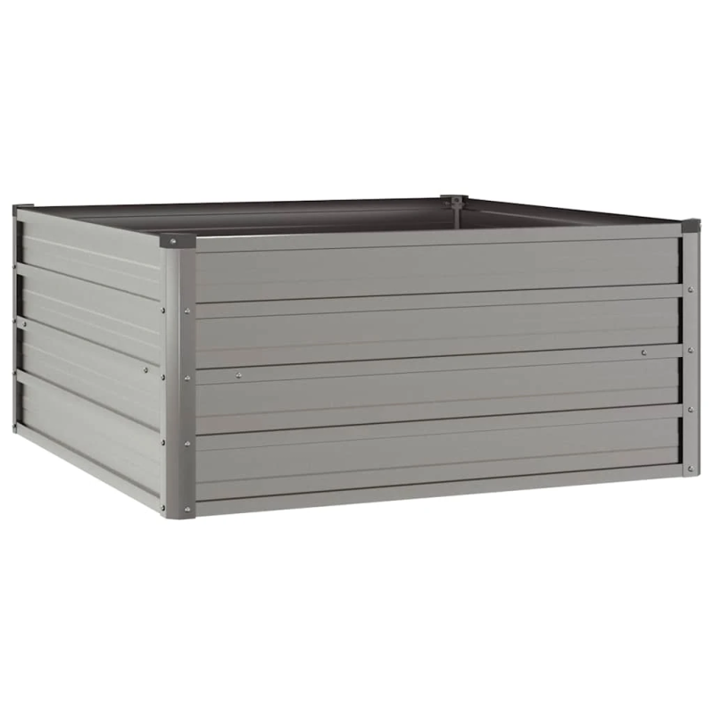 vidaXL augstā dārza puķu kaste, rūsas, 100x100x45 cm, kortena tērauds