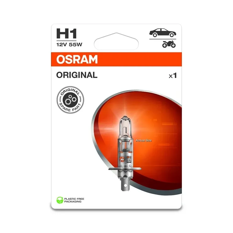 Auto spuldze Osram 64150-1BL, halogēnā spuldze, caurspīdīga, 12 V