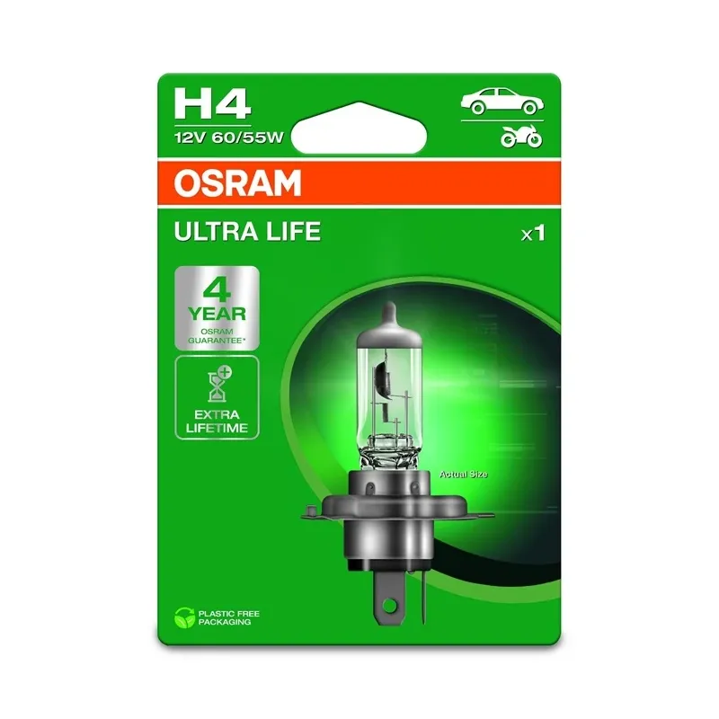 Auto spuldze Osram 64193ULT-1BL, halogēnā spuldze, caurspīdīga, 12 V