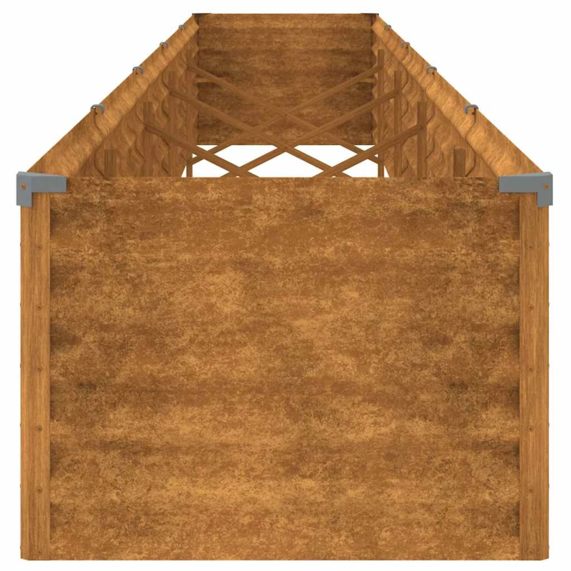 vidaXL augstā dārza puķu dobe, 482x50x36 cm, kortēna tērauds