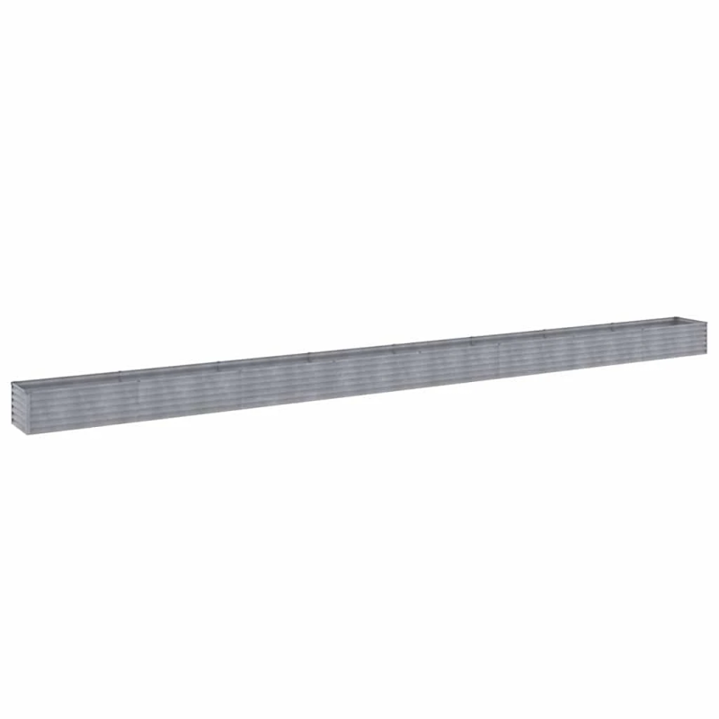 vidaXL augstā dārza puķu kaste, 770x50x36 cm, tērauds ar rūsas efektu