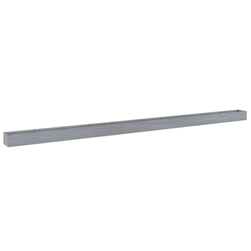 vidaXL augstā dārza puķu kaste, 960x50x36 cm, tērauds ar rūsas efektu