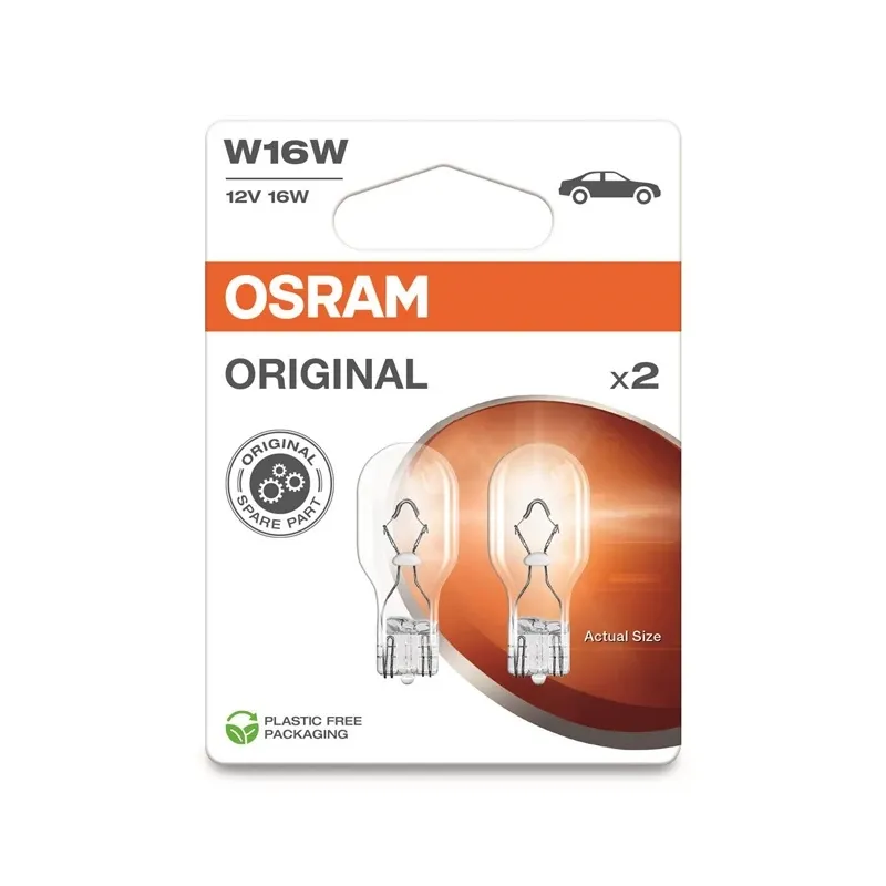 Auto spuldze Osram 921-2BL, kvēldiegu spuldze, caurspīdīga, 12 V