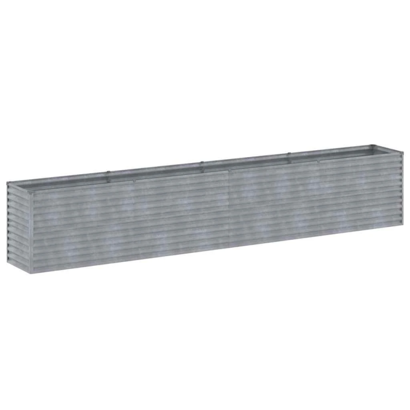 vidaXL augstā dārza puķu dobe, 385x50x69 cm, kortēna tērauds