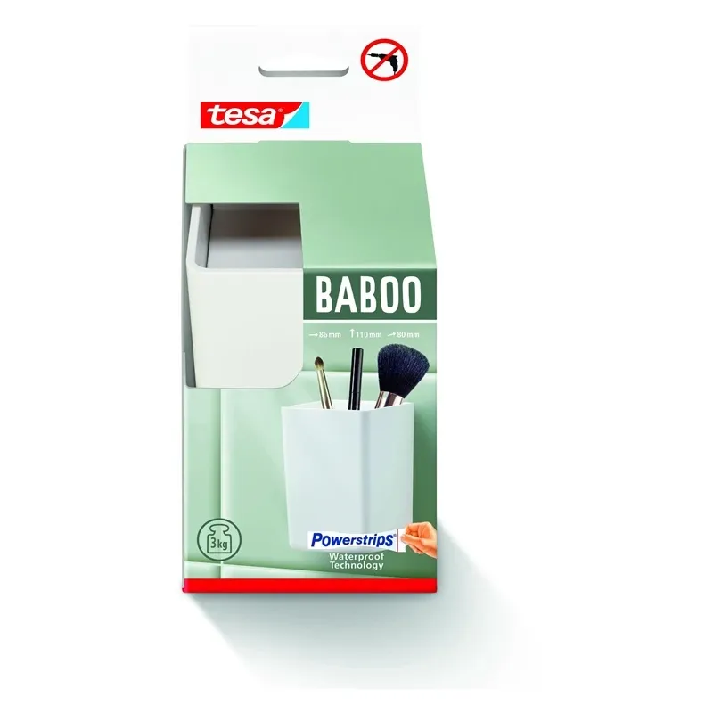 Tesa baboo 40520 white shower hanger
