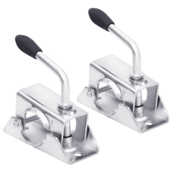 vidaXL riteņu skavas, 2 gab., 13,5x6,5x14 cm, cinkots tērauds