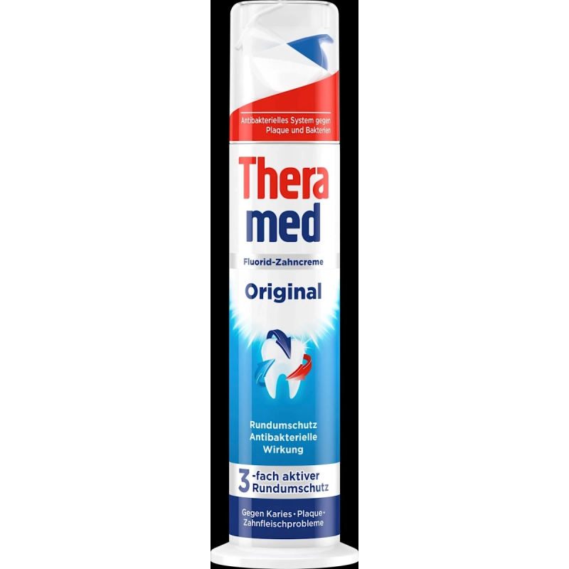 THERAMED Original zobu pasta pret kariesu, aplikumu un smaganu problēmām 100ml