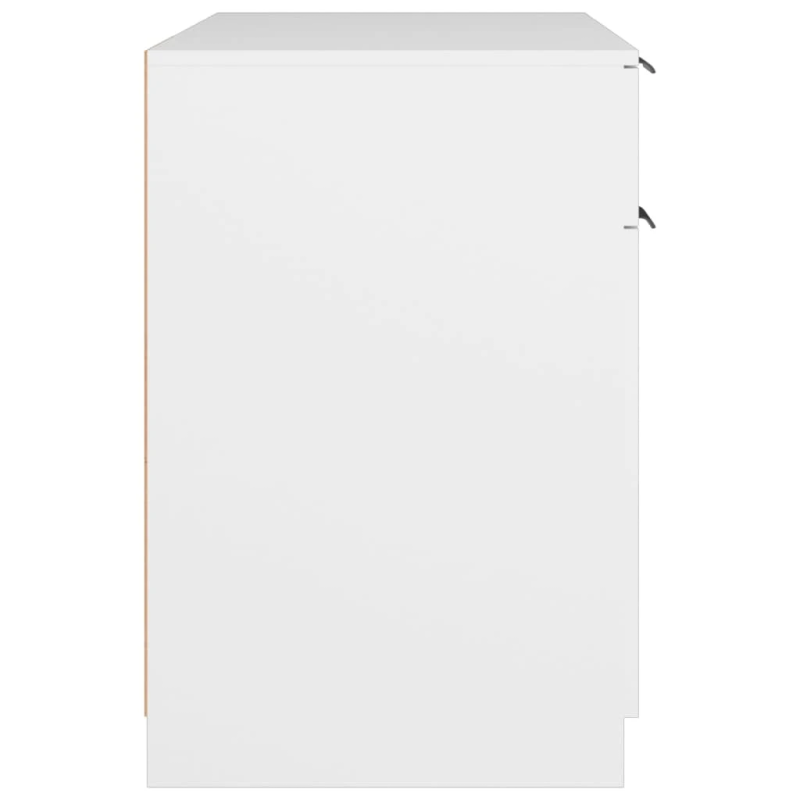 vidaXL rakstāmgalds, balts, 100x50x75 cm, inženierijas koks