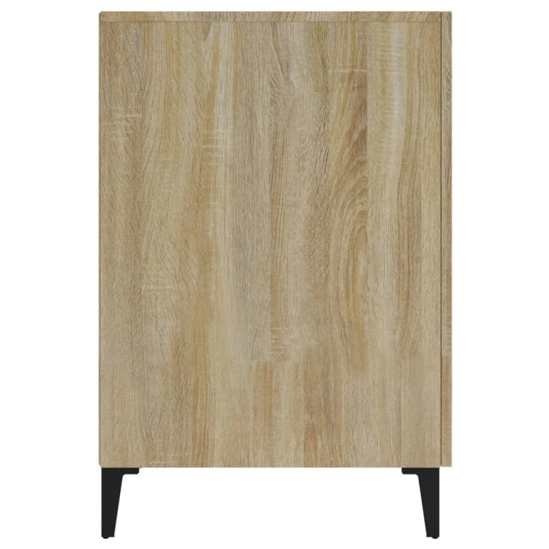 vidaXL rakstāmgalds, ozolkoka krāsa, 140x50x75 cm, inženierijas koks