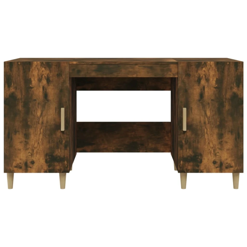 vidaXL rakstāmgalds, ozolkoka krāsa, 140x50x75 cm, inženierijas koks