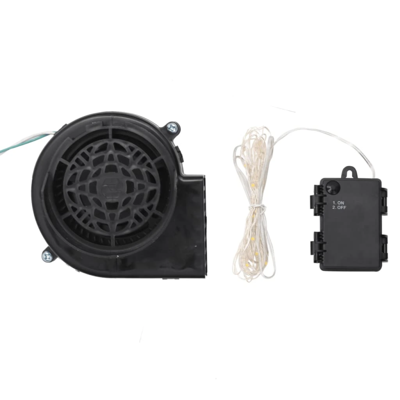 vidaXL piepūšams sniegavīrs, LED, 120 cm