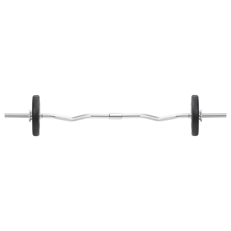 vidaXL svaru stieņu un hanteļu komplekts, 30 kg