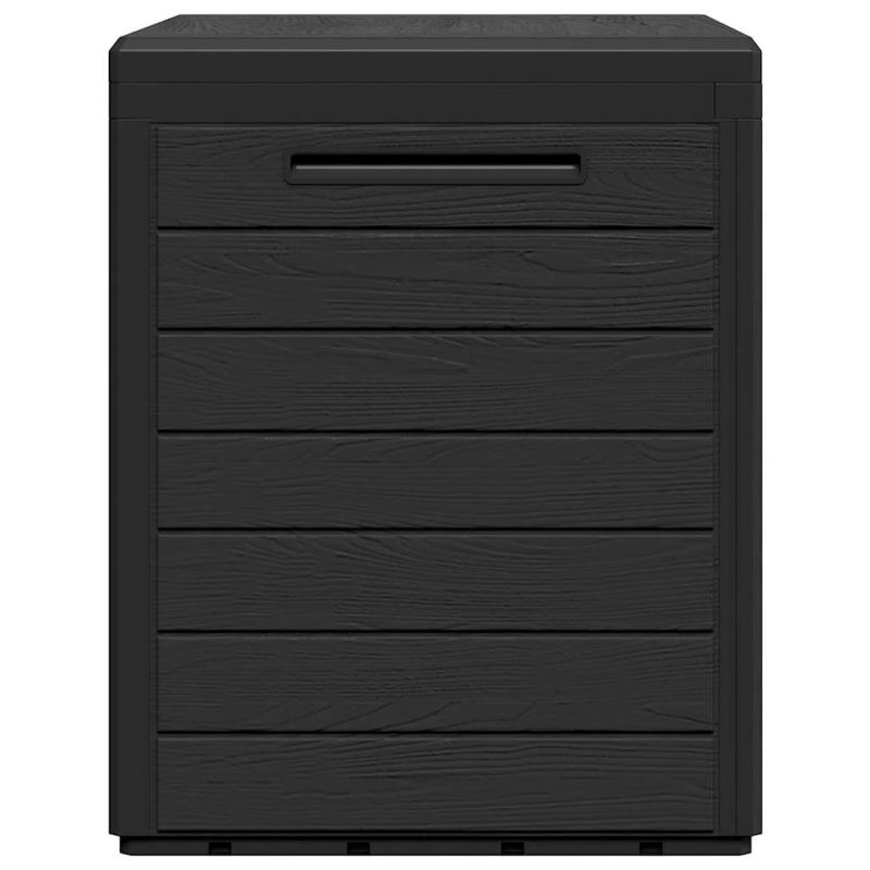 vidaXL dārza uzglabāšanas kaste, pelēka, 58,5x46x55 cm, polipropilēns