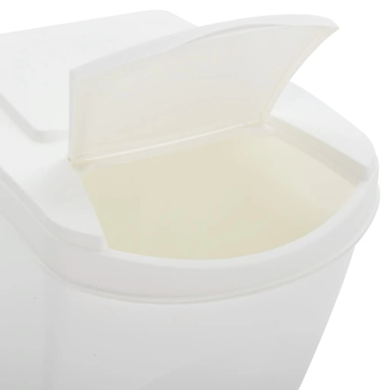 vidaXL atkritumu tvertnes, saliekamas, 4 gab., baltas, 100 l