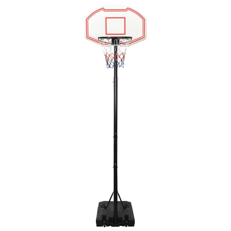 vidaXL basketbola vairogs, balts, 258-352 cm, polietilēns