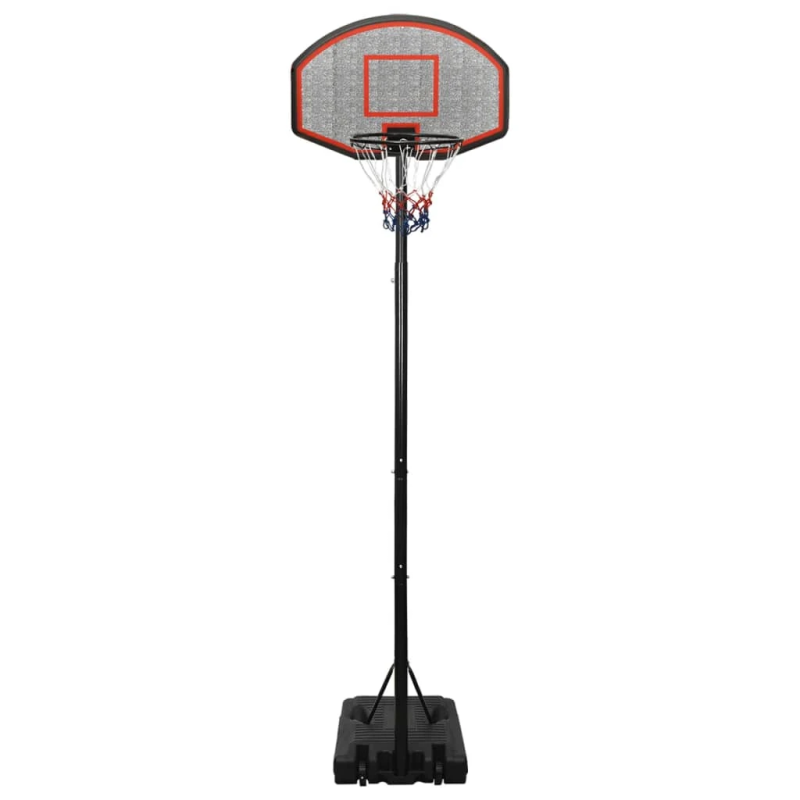 vidaXL basketbola vairogs, melns, 282-352 cm, polietilēns