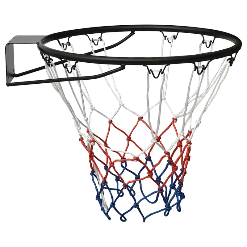 vidaXL basketbola grozs, melns, 45 cm, tērauds